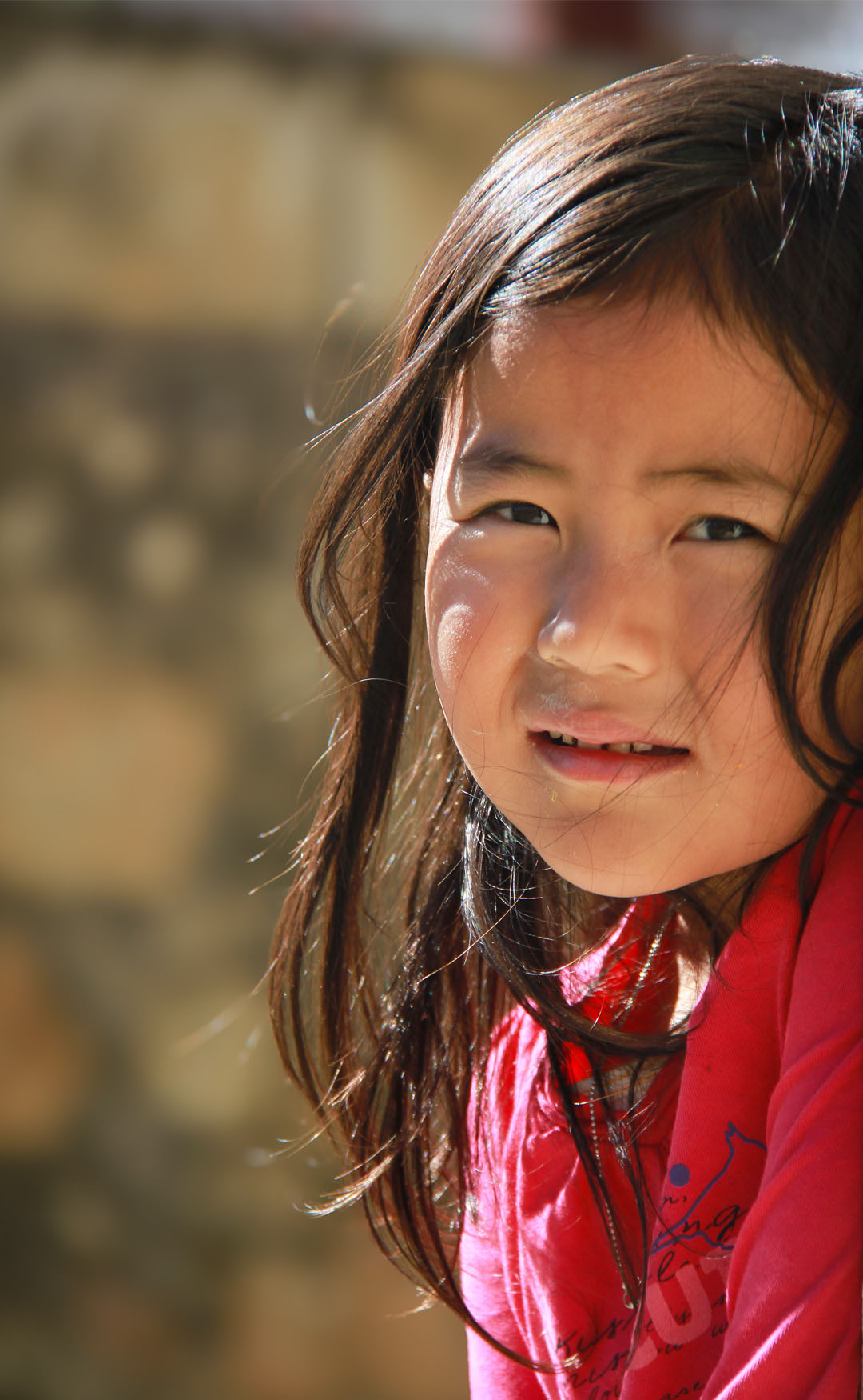 Portrait of a Bhutanese local in traditional dress